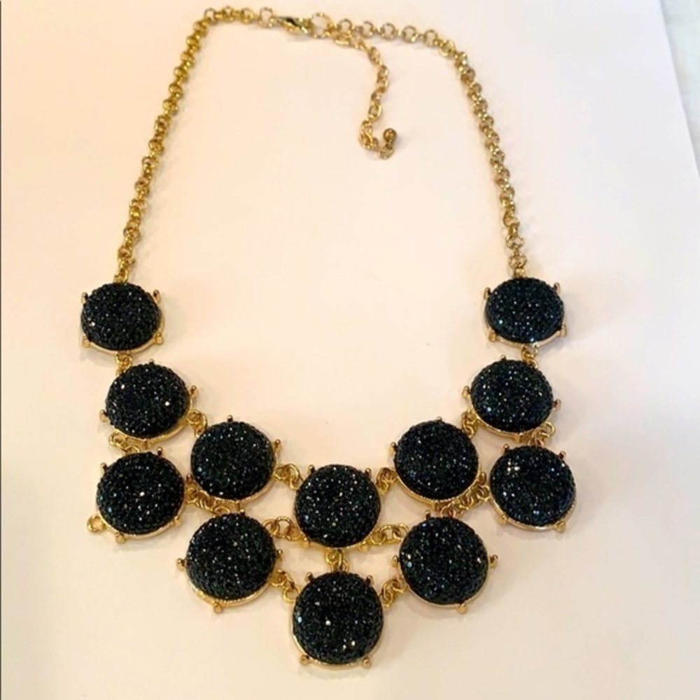 Faux druzy nice quality bubble statement necklace